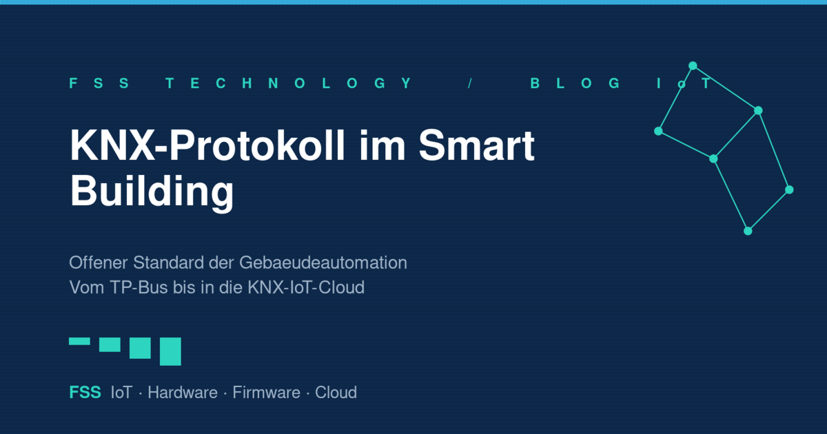 KNX-Protokoll im intelligenten Gebäude, Bustopologie und IoT-Cloud-Anbindung, Grafik von FSS Technology