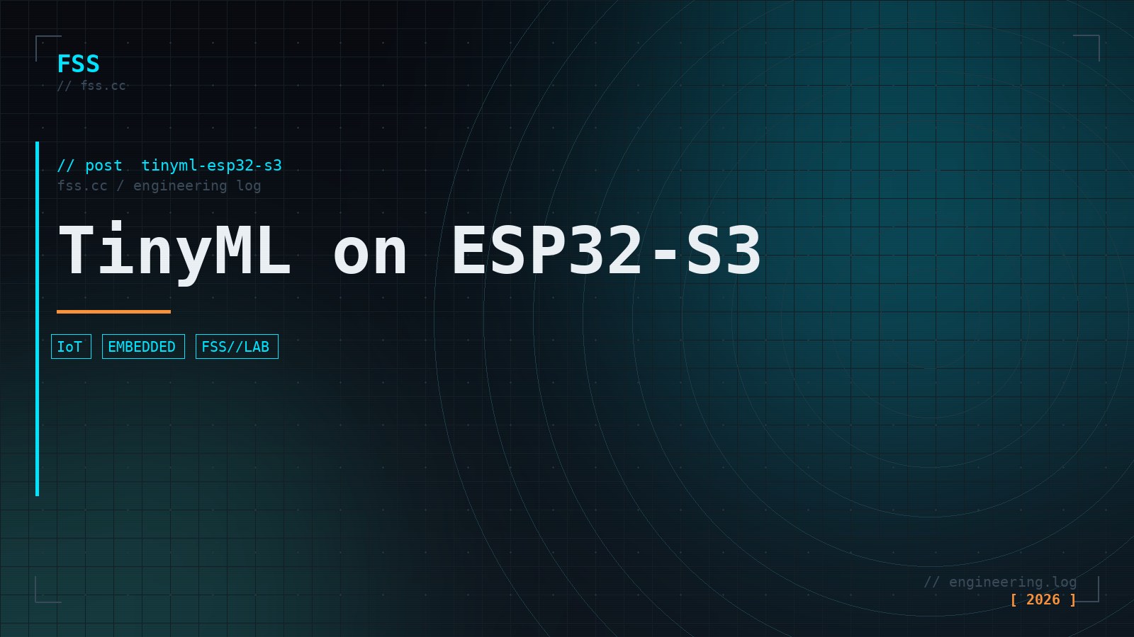 TinyML on ESP32-S3: Running TensorFlow Lite Micro for Edge AI Inference