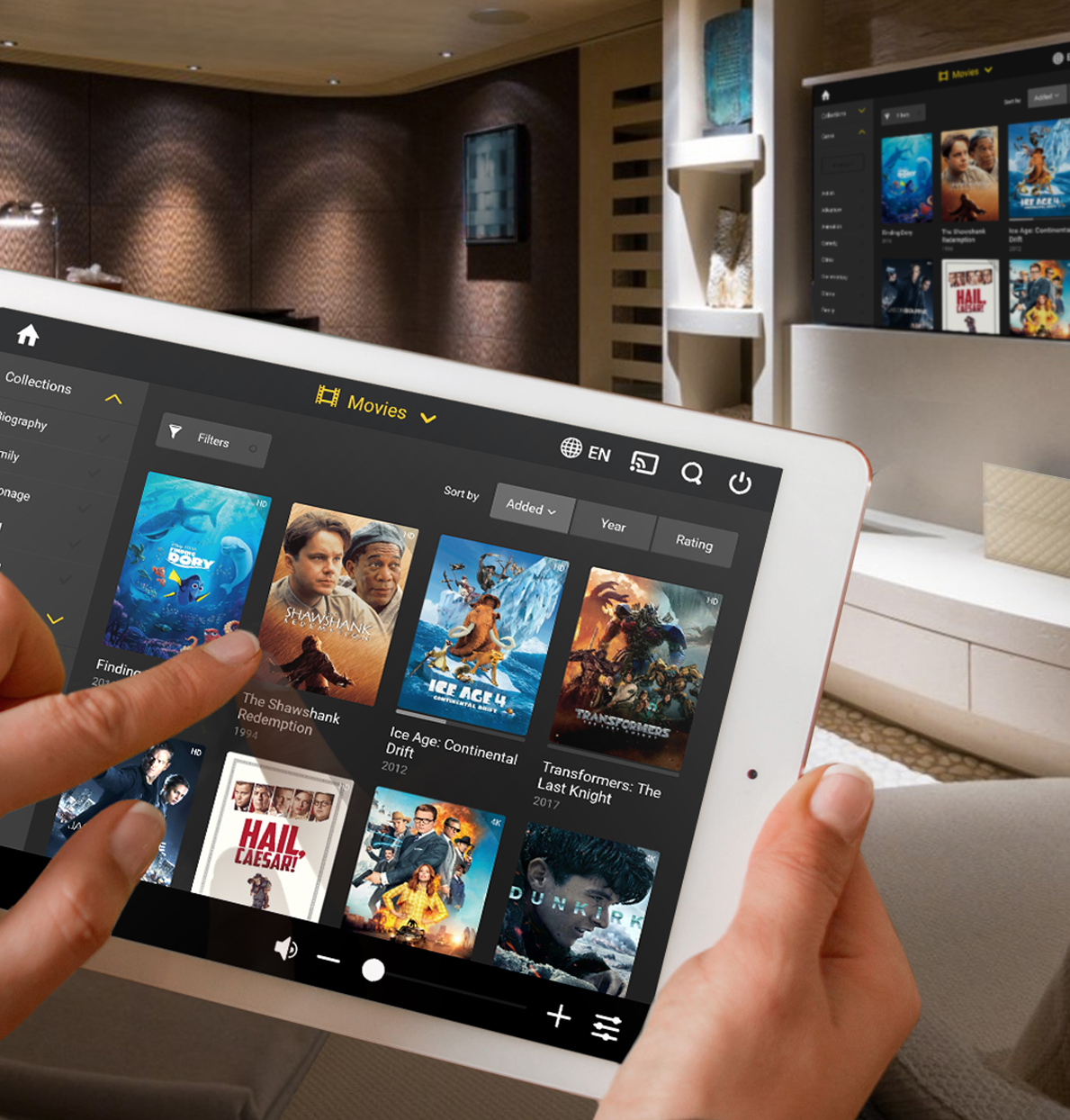 OMNIYON A/V control in luxury interior