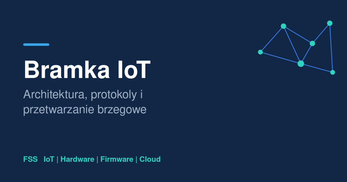 Bramka IoT jako wezel brzegowy laczacy czujniki i sterowniki przez Modbus, MQTT i LoRaWAN z chmura - schemat architektury